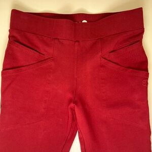 Betabrand Journey Pant - Oxblood/Red - Small Petite